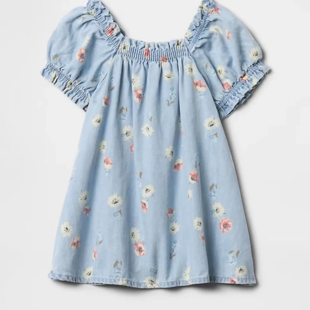 GAP Sky Blue Floral Kids Dress